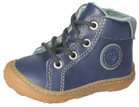 RICOSTA Mädchen und Jungen Winterstiefel Georgie, Kinder Lauflernschuhe, Weite: Mittel, lose Einlage, terracare, gefüttert, Nautic/grün (161), 23 EU