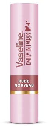 Vaseline LP Bálsamo Labial con Color | Emily Nude Nouveau | 3g | Hidratación 24H con 9% Vaselina | Tono Natural Nude