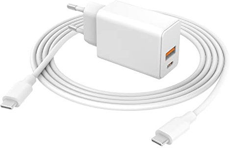 Caricatore Rapido da 30W Compatibile con iPad-Pro, M4 2024, 11 Pollici 5ª Generazione A2837, 13 Pollici 7ª Gen A2926, Alimentatore Caricabatterie con Cavo di ricarica da 1,8 Metri