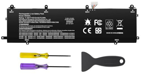 ASUNCELL 11.55V/72.9Wh BN06XL Batería del Ordenador portátil para HP Spectre X360 15 15-EB 15-EB0005UR 15-EB0025TX 15-EB0250ND 15-EB0379NG 15-EB0520NA Convertible 15-EB0005NI 15-EB0009UR Series