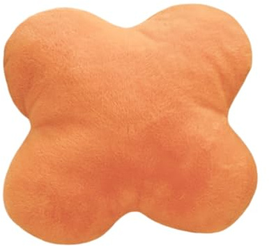 AQCQDQ Kuschelkissen Kinder, Plüsch Kinderkissen mit Füllung, Dekoratives Zierkissen für Babyzimmer, Kinderzimmer, Schlafzimmer, Kuschelige Kissen für Zuhause (Orange,30x30 cm)
