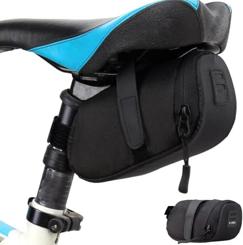 Vimmvid 1 Stück Satteltaschen für Fahrrad Set, Fahrrad Satteltasche, Wasserdicht Fahrradtasche Klett Befestigung für Rennrad Faltrad