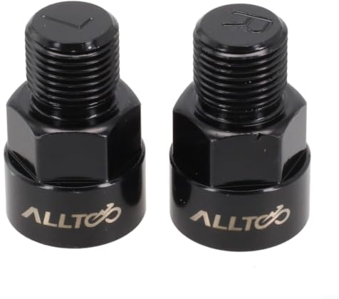 Fauhapyway Fahrradpedal-Adapter-Set für Standard-Kurbelgrößen, passend für 9/16 und 1/2 Zoll Optionen, Aluminium-Legierung