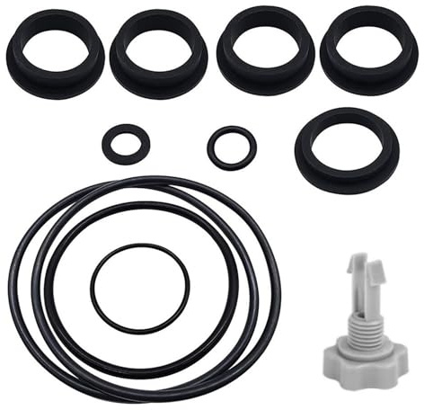 Sandfilterpumpen Dichtung Ersatz Set mit O-Ringen Dichtungen und Entlüftungsventilen für Pool Motor und Schlauch Wartung Sandfilter Dichtung Dichtung Ersatz