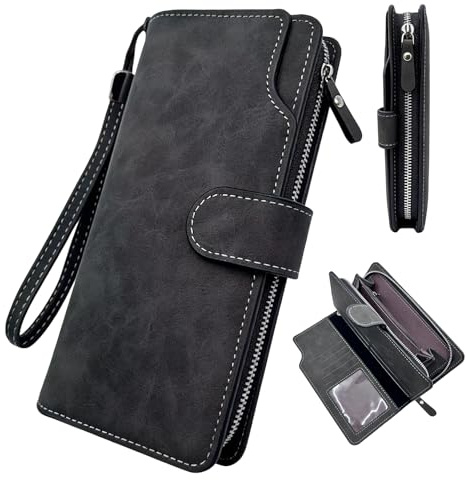 viiotu Kellner Geldbörse Bedienungsgeldbörsen Sets Unisex Kellnertasche Geldbeutel mit Mehreren Fächern Bedienungsgeldbeutel Leder Geldbörse Herren