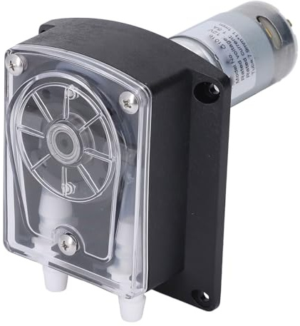 YDuupxe Pompe Péristaltique DC12V, Tube en Silicone de qualité Alimentaire, Dosage Efficace de Liquide élevé pour les Applications d'aquarium et de Laboratoire