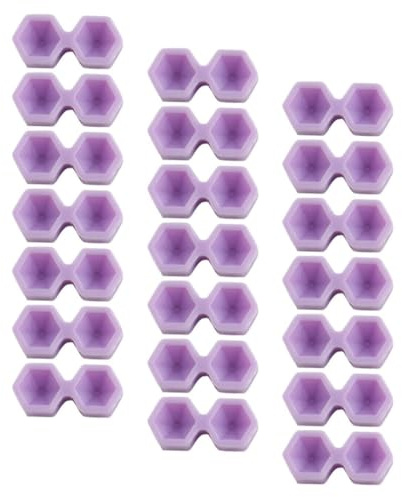 IMUSINICE 200pcs Lash Extension Cups Glue Holder Dual Hole Structure Lightweight Plastic Eyelash Pot for Eyelash Studios Services Minimizing Waste Lash Extension Supplies
