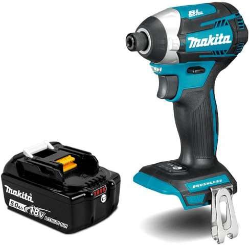 Makita DTD154Z 18V Li-Ion Brushless Impact Driver with 1 x 5.0Ah BL1850 Battery
