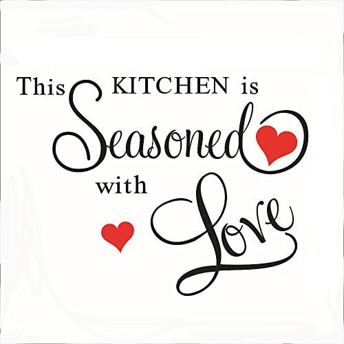 Stonges Kitchen Wall Stickers DIY Wallpaper Wall Art Decor for Kitchen Dining Room Fridge Restaurant Decor