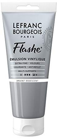 Lefranc Bourgeois Flashe Acrylique Tube 80ml Argent Iridescent