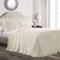 Lush Decor Tagesdecke mit Rüschenrock, Polyester, Elfenbein, Queen