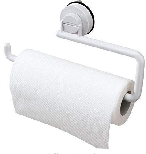 Rotolo di carta da cucina, ventosa vuoto da appendere alla parete rotolo di carta da cucina, portarotolo, rotolo di carta rack, organizer porta carta asciugamani, telo bagno mensola, accesso