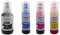 vhbw Nachfülltinte B/C/M/Y Ersatz für Epson 102 Cyan, 102 gelb, 102 Magenta, 102 schwarz Pigmenttinte, C13T03R140, C13T03R240 - Refillset