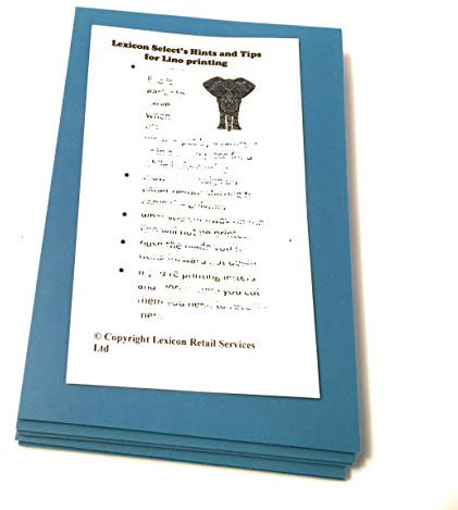 Lexicon Select Extra Super Soft - Bloque de lino (150 x 100 mm, 5 unidades, con consejos y consejos para impresión de Lino