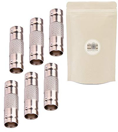 6X Adaptateur Coupleur I Prise BNC Femelle vers BNC Femelle Fiche s Video SDI Coaxial Camera Surveillance CCTV Rallonge Extension Connecteur - 50 Ohm – ADAPTOUT
