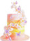 Pack of 30 Purple Color Gold Edge Mixed Size Lively 3D Butterfly Cupcake Topper for Girls Women's Happy Birthday Wedding Party Cake Wall Party Food Decorations