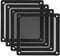 iYueMps 4Pack 140mm Dust Filter for Computer Cooler Fan Magnetic Frame PC Fan Dust Mesh PC Cooler Filter Dustproof PVC Cover Computer Fan Grills-Black