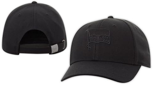Hertha BSC Berlin Cap - Fahne schwarz - All Black | Kappe | Basecap | HBSCB - Plus Lesezeichen I Love Berlin