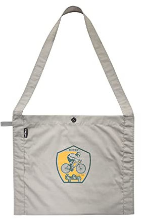 ‎Tatonka Bike Musette L (11L) - Flache und leichte Umhängetasche für Radfahrer - Klein zusammenfaltbar - 11 Liter Volumen (sand beige)