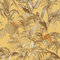 Sample Cream Gold Tropical Wallpaper Birds Palm Textured Paste The Wall Vinyl