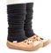 divata Kinder Stulpen (Schwarz) - Ballettstulpen ohne Fersenloch - Kleinkinder Sport und Tanzstulpen Beinstulpen, weiche Legwarmer für Mädchen und Jungs