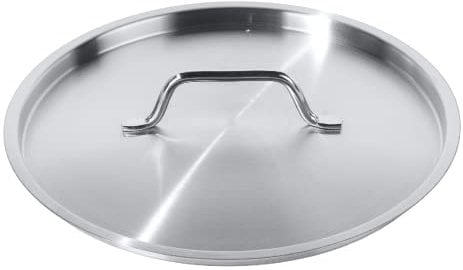 METRO Professional Edelstahldeckel, Ø 32 cm, mit Griff aus Edelstahl und Dampföffnung, spülmaschinenfest, silber