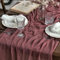 Artoid Mode Boho Gaze Käsetuch Staubiges Rose Weihnachten Tischläufer 80x300 cm, Küche Tisch Dekoration Urlaub Hochzeit Party Geburtstag Dekor