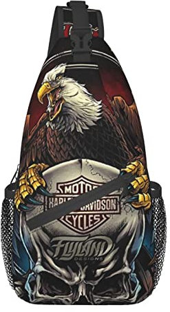 Borsa a tracolla Harley Davidson, borsa a tracolla leggera da uomo e donna, per escursionismo, ciclismo, viaggi, Foto
