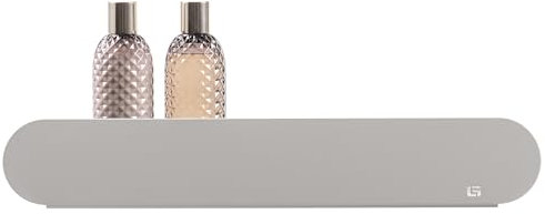 Gold Label Badregal | Duschregal | Metallregal im Loft-Stil - pulverbeschichtetes Aluminium - Monza (Grau, 68cm)