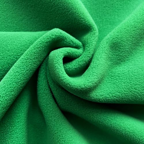 Textrend - FleeceStoff - Polarstoff - Antibakteriell - Textilien 1x1.5m - Meterware - Verschiedene Farben - Schneidern (Grün)
