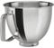 Kuabiz Bowl for KitchenAid 5K5THSBP - 4.8L Stainless Steel Mixing Bowl Compatible With Tilt-Head Stand Mixer, Replacement for Pasta, Pizza, Bread Baking, Efficient Mixers
