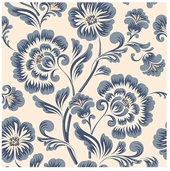 Milchglasfolie Beige Blaue Blume Fensterfolie Blickdicht Fenster Sichtschutzfolie Milchglasfolie Selbstklebend Fenster Milchglasfolie Fenster Sichtschutzfolie Fenster Folie für Fenster 44x100cm/2 Pcs