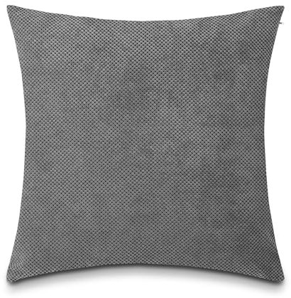 Como Dekokissen Bodenkissen 70 x 70 cm mit Wabenoptik Grau, 100% Polyester, Kissenbezug abnehmbar inkl. Kissen - Kopfkissen Sofakissen Zierkissen für Wohnzimmer Schlafzimmer
