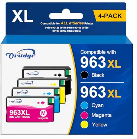 963XL Tintenpatronen für HP 963 XL Ersatz für HP Officejet HP Officejet Pro 9010 9010e 9012e 9012 9014e 9014 9015 9015e 9016 9016e 9018 9019 9020 9022e 9025 9025e