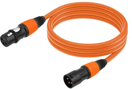 KASFDBMO Mikrofon-Verlängerungskabel, 3-polig, Stecker auf Buchse, störungsbeständig, mehrere Längen