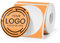 YIKIADA Orange Thermo Etiketten 50 MM Rundes Vinyl Selbstklebend Wasserdicht Aufkleber Kompatibel mit M110/M220 180 Stück