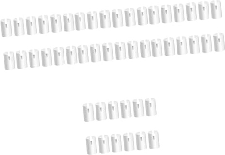 Vaguelly 48pcs Banjo Nut Replacement for String Nuts Bass Bone Banjo Instrument Accessories Supplies