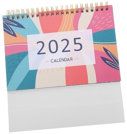 Parliky 2025 Standing Calendar Table Calendar Desk Calendar Paper Desk Stand Calendar Desk Calendars Small Desk Calendar Academic Desk Calendar Desk Decor Aesthetic Flip Calendar Iron