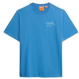 Superdry Herren Core City T-Shirt mit Logo Monaco Blau XXXL