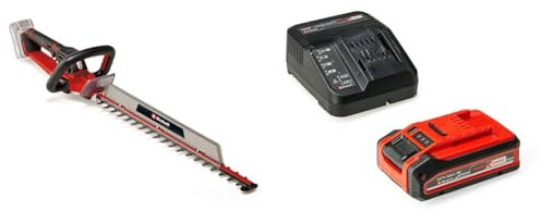 Einhell Professional Akku-Heckenschere GP-CH 18/61 Li BL Power X-Change (18 V, Brushless, Schnittlänge 61 cm, Anti-Blockier-System, inkl. Köcher + 4,0 Ah Plus Akku)