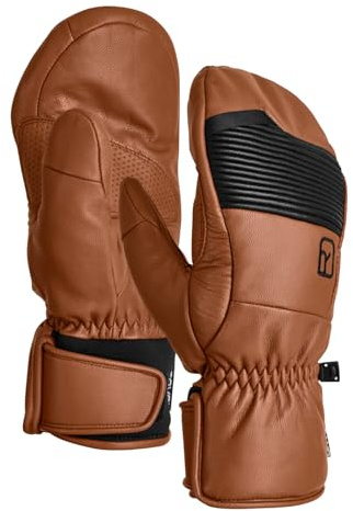 ORTOVOX Full Leather Mitten M, 56344, Bristle Brown, S