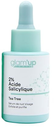Glam Up Paris – Anti-Unvollkommenheitsserum – Tea Tree – Peeling & reinigt die Haut – Anti-Akne – K-Beauty – 2% Salicylsäure – 30 ml