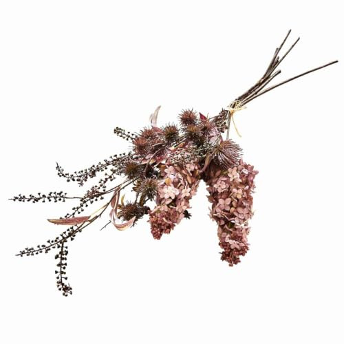 Loberon Deko-BlumenstrauÃŸ Frinalor, Altrosa/grün | Naturgetreue Blüten & Beeren - Traumhafte Farben - Herbstdekoration - Kunstblumen - Eisendraht