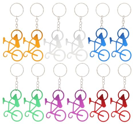 JDNFKG 12 Abrebotellas Portátiles, Llaveros para Bicicletas, Coles para Teléfonos Móviles, Adecuados para Fiestas, Bodas Y Bares.