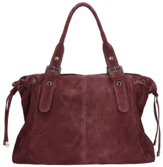 Gave Lux Schultertasche für Damen Suède GLX22011023FBG