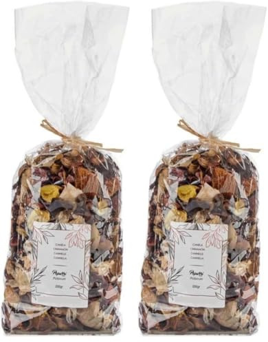 PARENCE.- Sachet de Pot Pourri 200g Parfum Cannelle - Décoration et Parfum d'Ambiance, Polyvalent - Cannelle, 200g (Lot de 2)