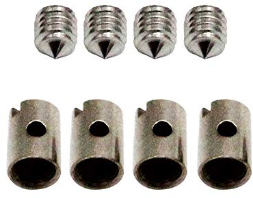 8Pcs Solderless Cable Nipples Metal Throttle Choke for Motorcycle Scooter Quad Mower