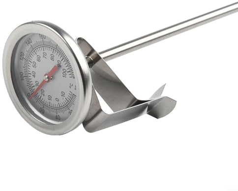 Kompostthermometer, 50 cm, Edelstahl, Bodentemperatursonde für Garten, Komposthaufen und Wurmfarm, Premium-Messgerät