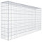Panier de pierre gabion carré, Largeur de maille 5 x 10 cm, profondeur 30 cm, la culture Panier de type 3, spirale Fermeture, galvanisé 200 x 100 x 30 cm