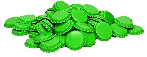 Couronne Bouchon pour fermer des Cuvettes mehrwegflaschen Vert citron Lot de 100 capsules Capsule de bière